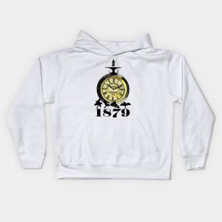 London Kensington Station Clock 1879 Kids Hoodie